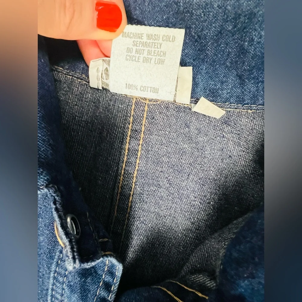 Dreams Vintage 1980’s Denim Jumpsuit | Size M | 100% Cotton - Picture 8 of 16